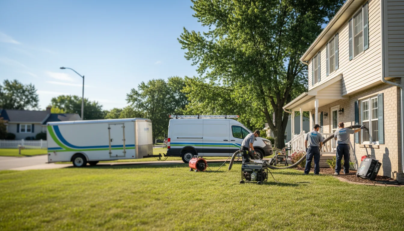 Flooded Basement Restoration And Cleanup With Repair in Allouez, WI near me